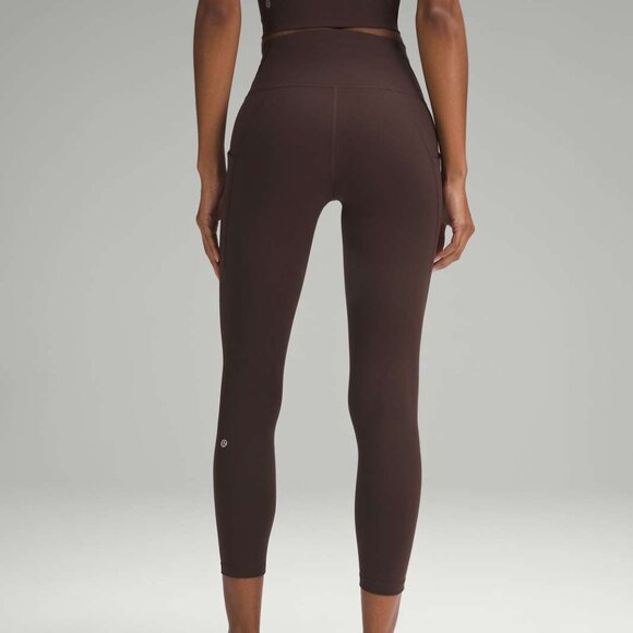 Lululemon Wunder Train High-Rise Tight w/ Pockets 25" RARE Espresso Brown Size 4 - Picture 7 of 7